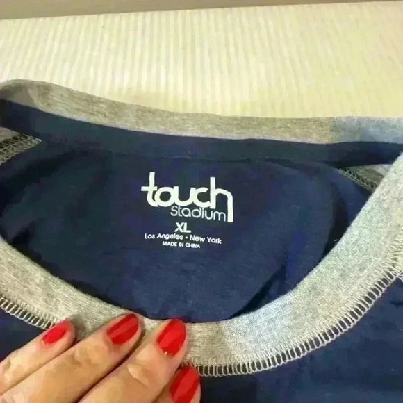 Dallas Cowboys touch stadium baseball tee 3/4 sleeve navy and gray size XL - Picture 4 of 9